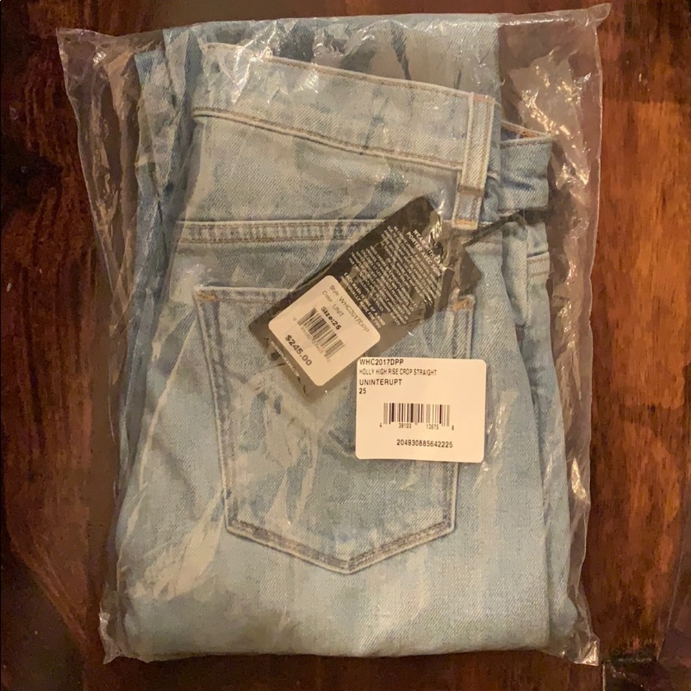 Hudson Holly high rise crop straight jeans